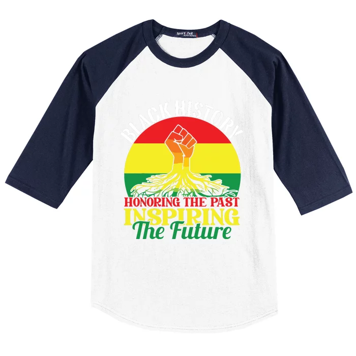 Honoring Past Inspiring Future Black History Month Baseball Sleeve Shirt