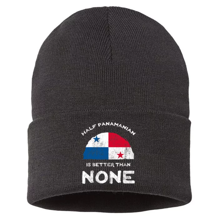 Half Panamanian Is Better Than None Republic Of Panama Dna Sustainable Knit Beanie