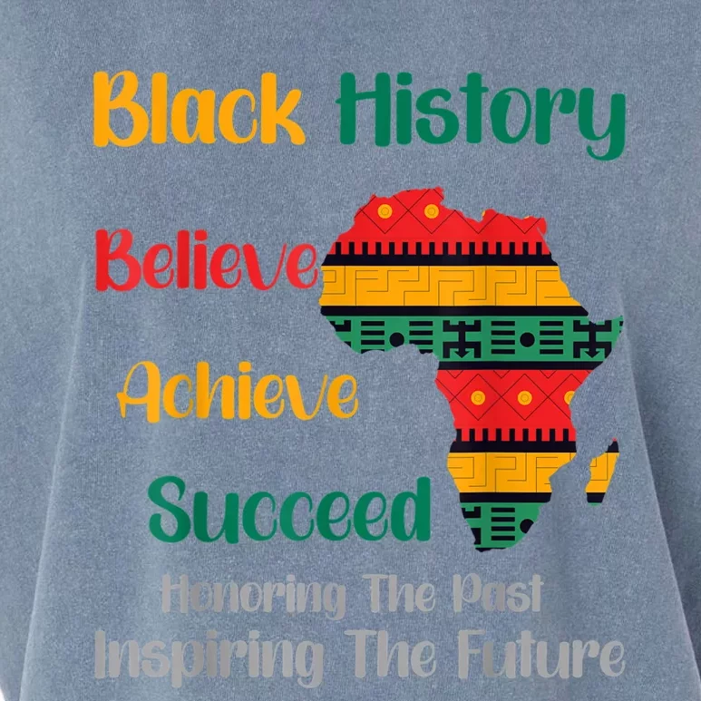 Honoring Past Inspiring Future Black History Month Garment-Dyed Women's Muscle Tee