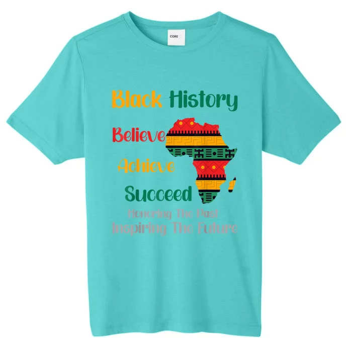 Honoring Past Inspiring Future Black History Month ChromaSoft Performance T-Shirt