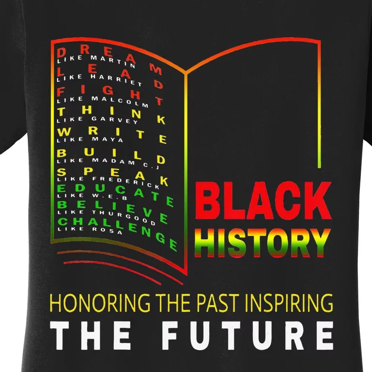 Honoring Past Inspiring Future African Black History Month Women's T-Shirt