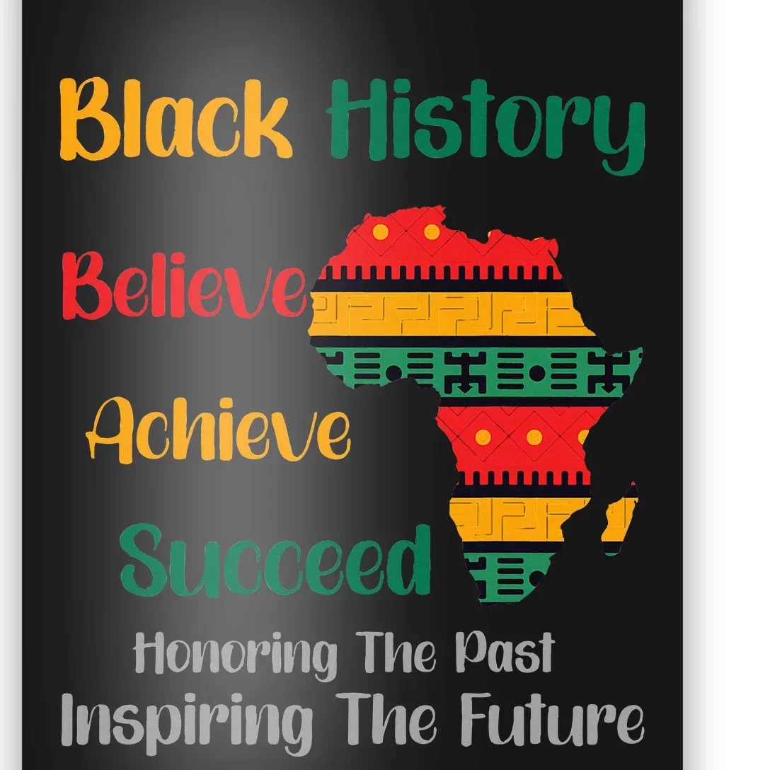 Honoring Past Inspiring Future Black History Month Poster