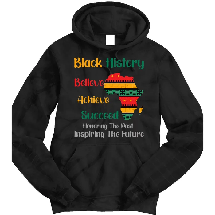 Honoring Past Inspiring Future Black History Month Tie Dye Hoodie