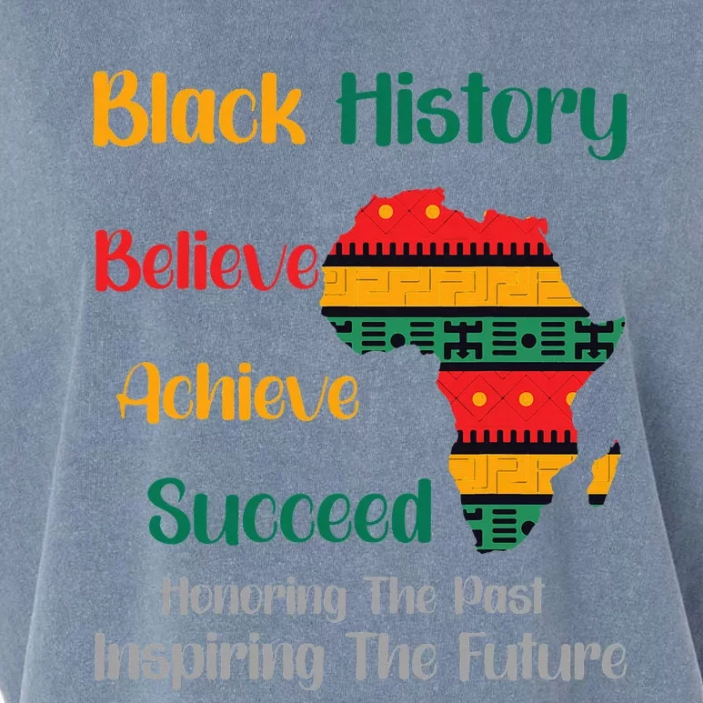 Honoring Past Inspiring Future Black History Month Garment-Dyed Women's Muscle Tee