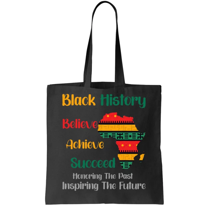 Honoring Past Inspiring Future Black History Month Tote Bag