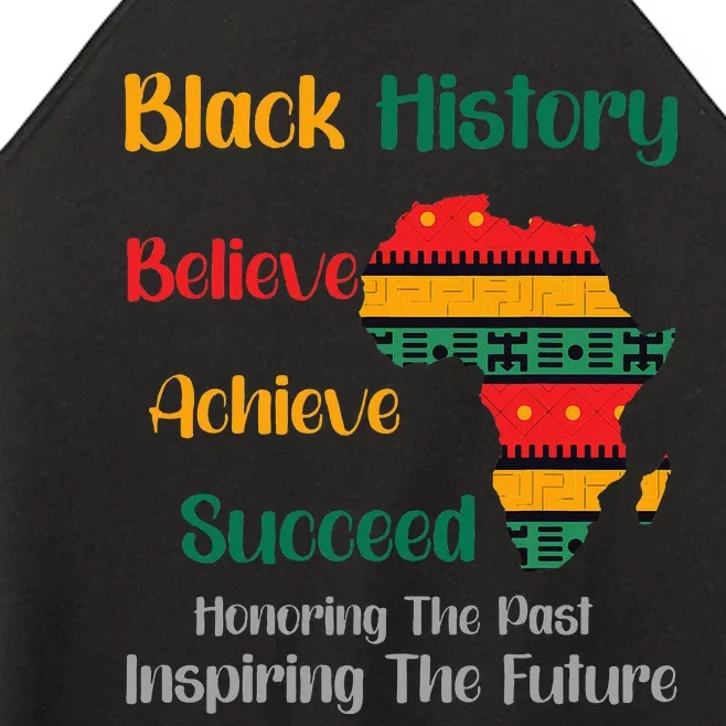 Honoring Past Inspiring Future Black History Month Women’s Perfect Tri Rocker Tank