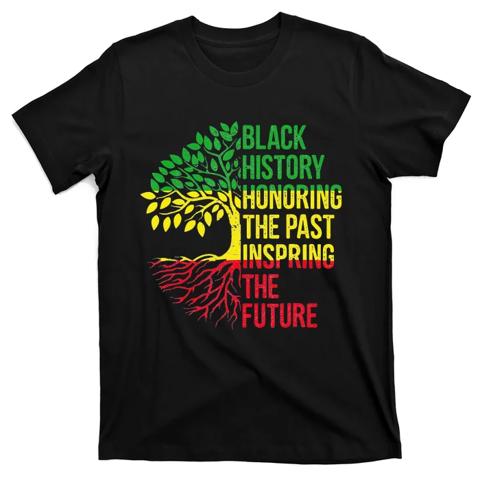 Honoring Past Inspiring Future Black History Month T-Shirt