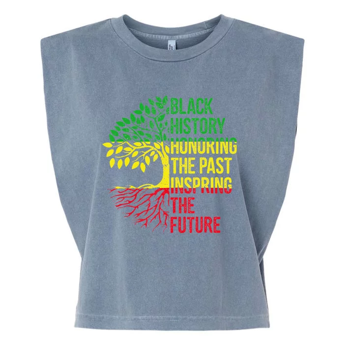 Honoring Past Inspiring Future Black History Month Garment-Dyed Women's Muscle Tee