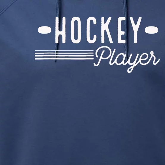 Hockey Player - Ice and Roller Hockey Performance Fleece Hoodie