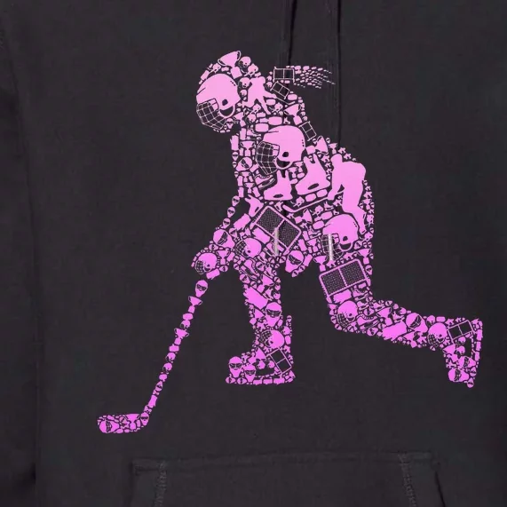 Hockey Player Ice Hockey Premium Hoodie