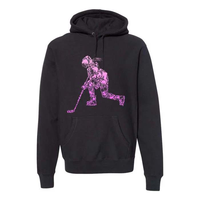 Hockey Player Ice Hockey Premium Hoodie