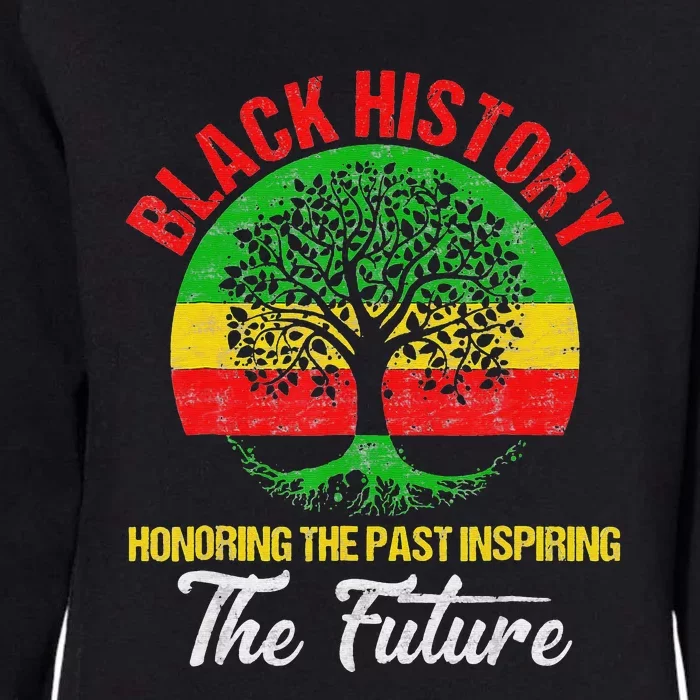 Honoring Past Inspiring Future Black History Month Womens California Wash Sweatshirt