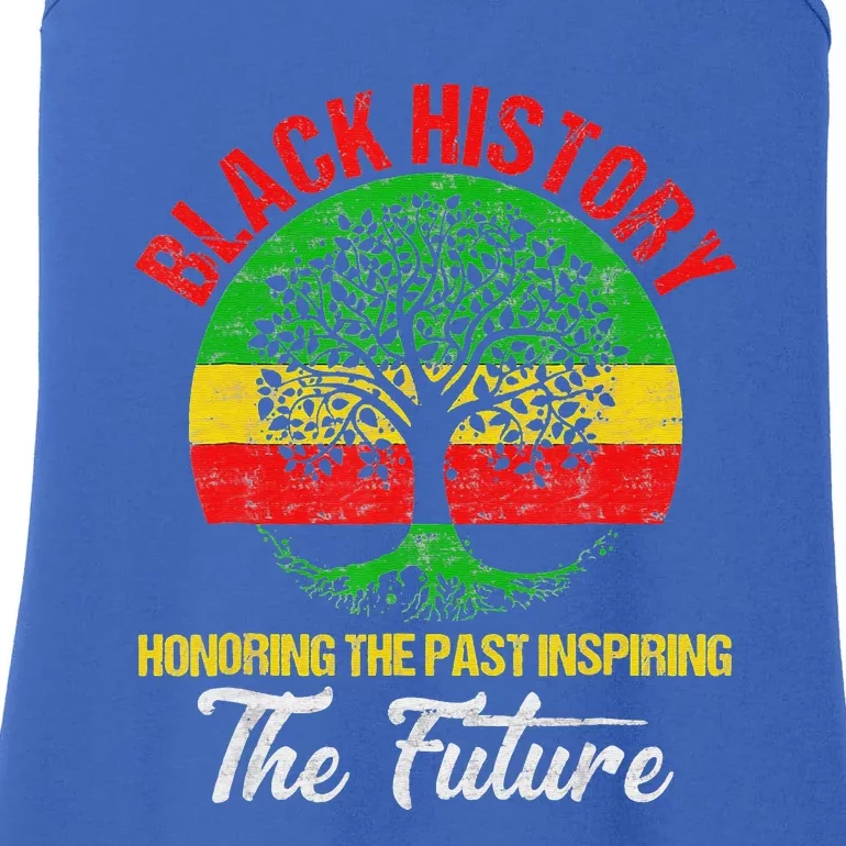 Honoring Past Inspiring Future Black History Month Ladies Essential Tank