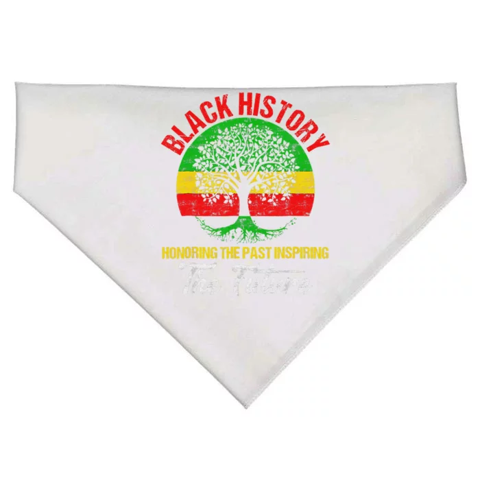 Honoring Past Inspiring Future Black History Month USA-Made Doggie Bandana