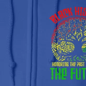 Honoring Past Inspiring Future Black History Month Full Zip Hoodie