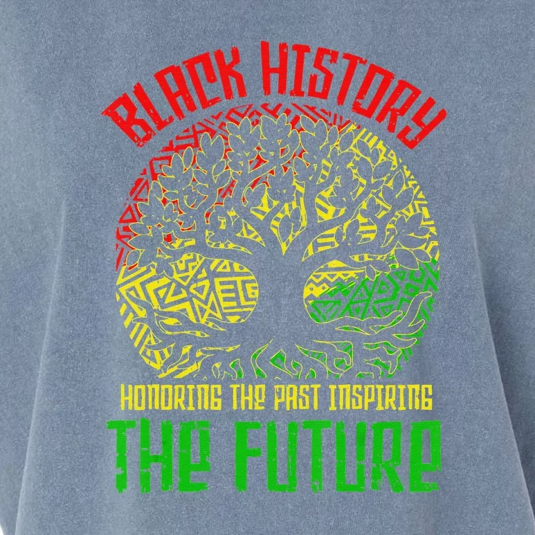 Honoring Past Inspiring Future Black History Month Garment-Dyed Women's Muscle Tee