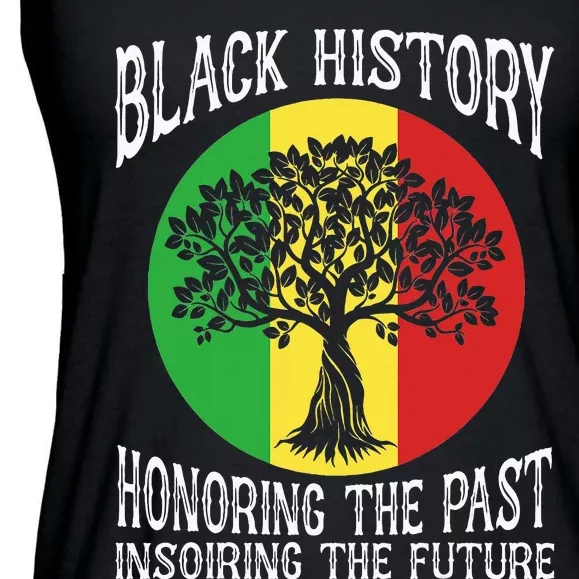 Honoring Past Inspiring Future African BHM Ladies Essential Flowy Tank