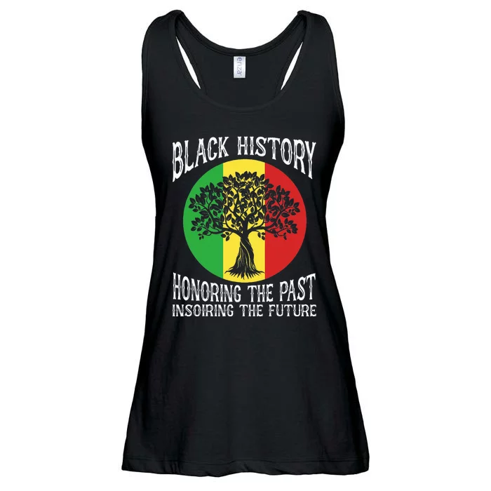 Honoring Past Inspiring Future African BHM Ladies Essential Flowy Tank