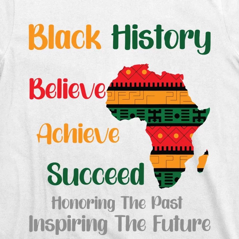 Honoring Past Inspiring Future Black History Month T-Shirt