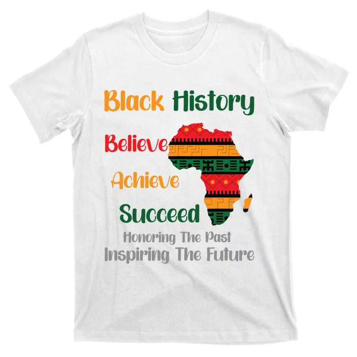 Honoring Past Inspiring Future Black History Month T-Shirt