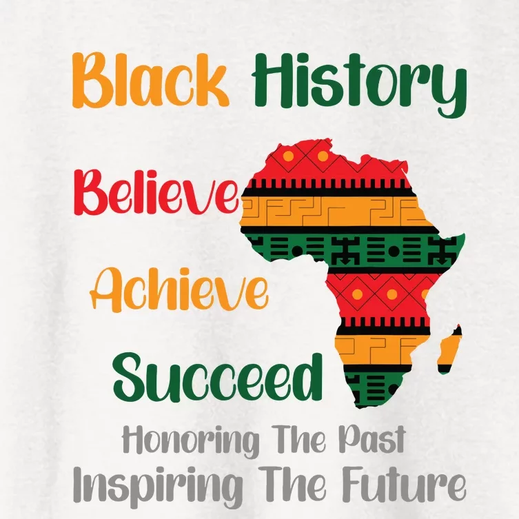 Honoring Past Inspiring Future Black History Month Women's Crop Top Tee