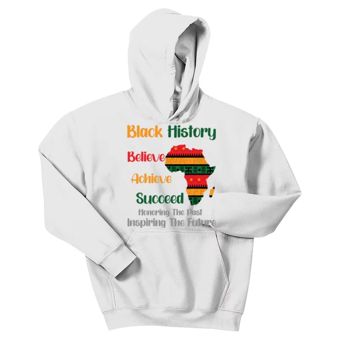 Honoring Past Inspiring Future Black History Month Kids Hoodie