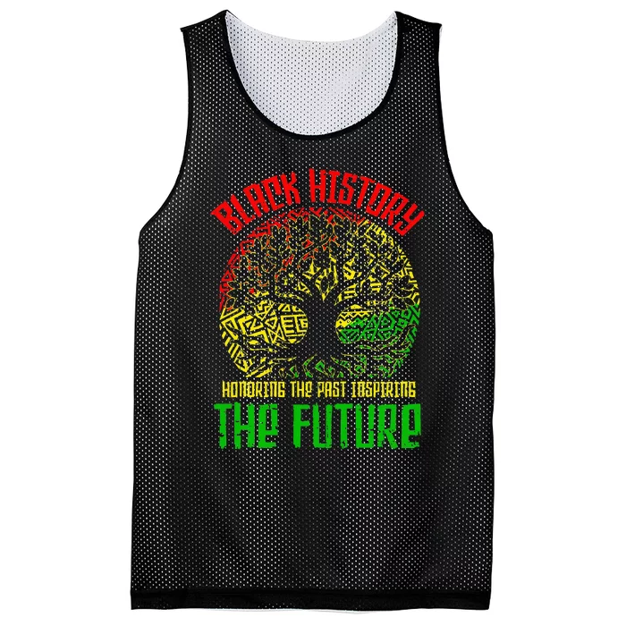 Honoring Past Inspiring Future  Black History Month Mesh Reversible Basketball Jersey Tank