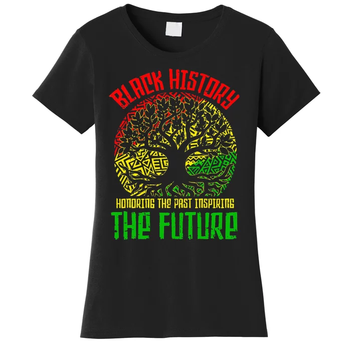 Honoring Past Inspiring Future  Black History Month Women's T-Shirt