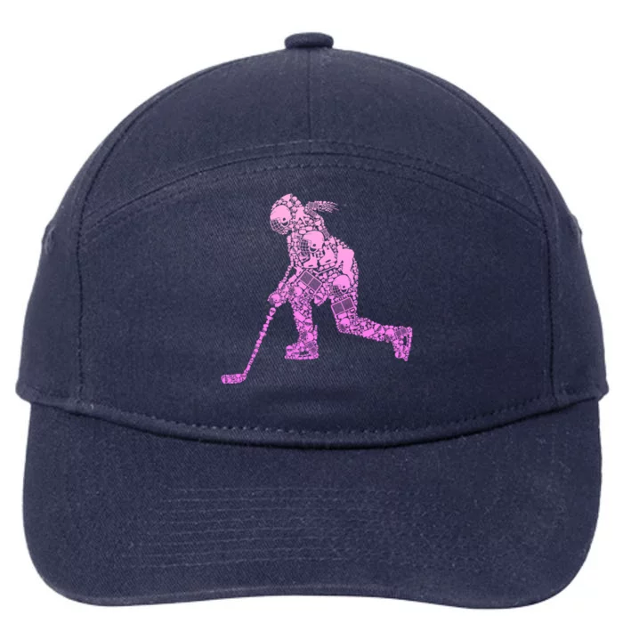 Hockey Player Ice Hockey Great Gift 7-Panel Snapback Hat