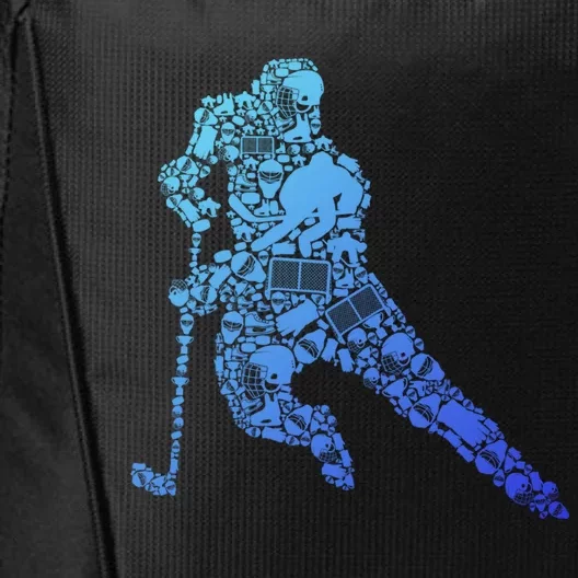 Hockey Player Ice Hockey Great Gift City Backpack