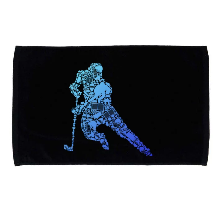 Hockey Player Ice Hockey Great Gift Microfiber Hand Towel