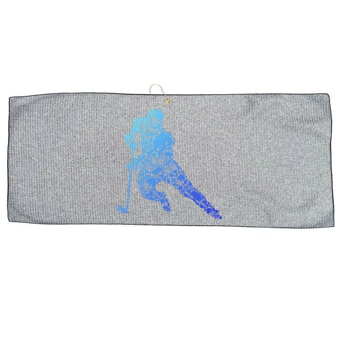 Hockey Player Ice Hockey Great Gift Large Microfiber Waffle Golf Towel