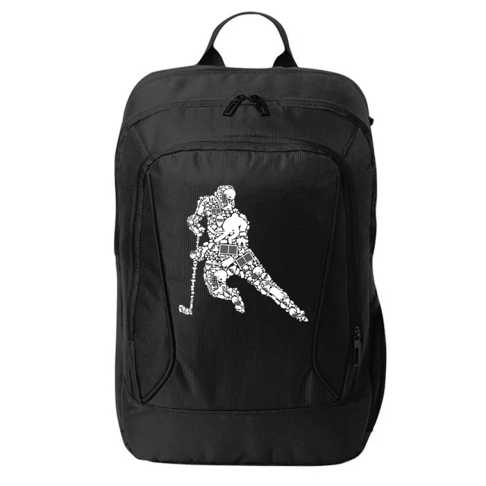 Hockey Player Ice Hockey Great Gift City Backpack