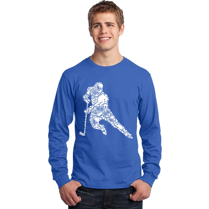 Hockey Player Ice Hockey Great Gift Tall Long Sleeve T-Shirt