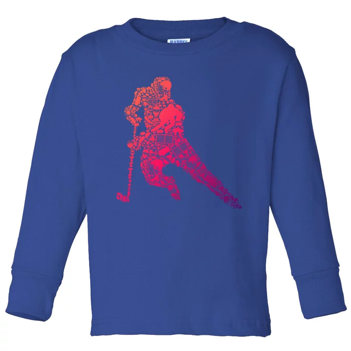 Hockey Player Ice Hockey Great Gift Toddler Long Sleeve Shirt