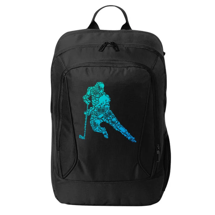 Hockey Player Ice Hockey Great Gift City Backpack