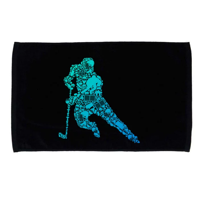 Hockey Player Ice Hockey Great Gift Microfiber Hand Towel