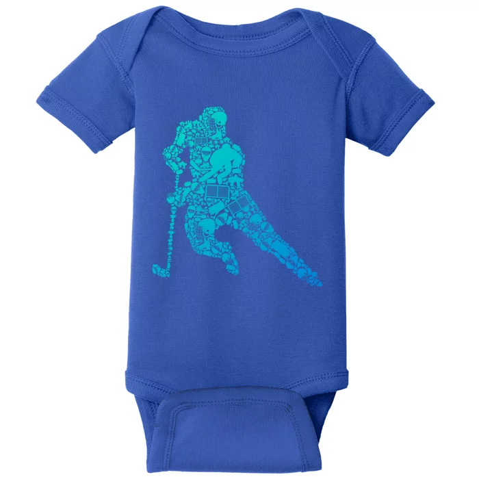 Hockey Player Ice Hockey Great Gift Baby Bodysuit