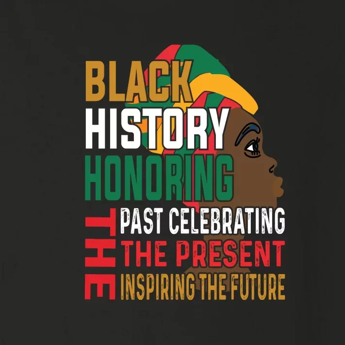 Honoring Past Inspiring Future Women Black History Month Toddler Long Sleeve Shirt