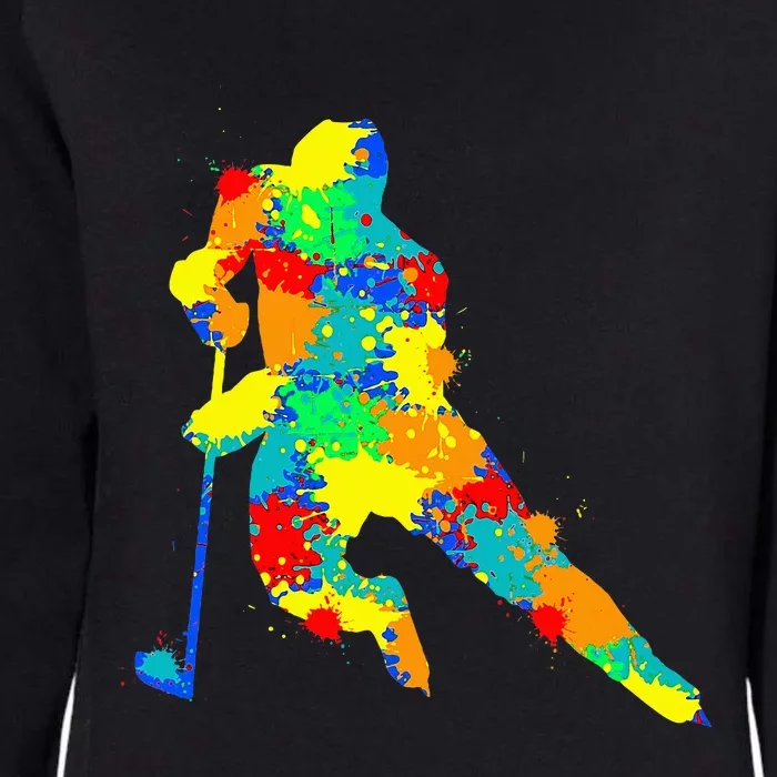 Hockey Player Ice Hockey Womens California Wash Sweatshirt