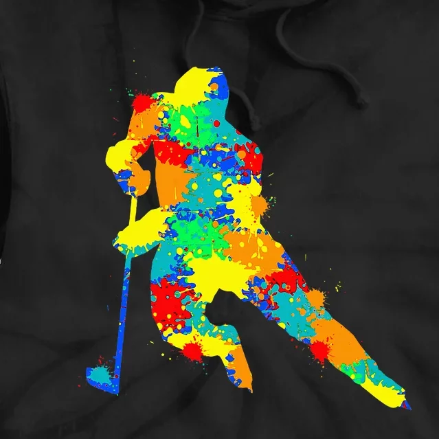 Hockey Player Ice Hockey Tie Dye Hoodie