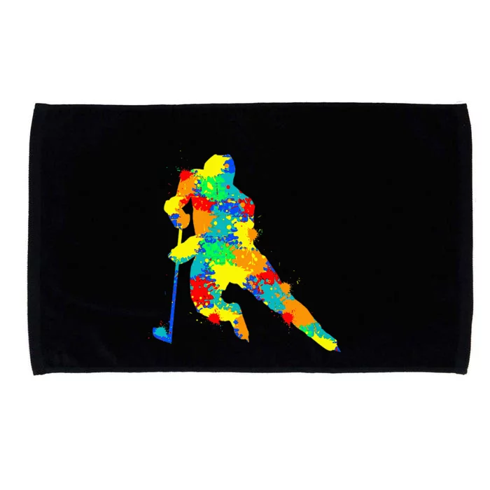 Hockey Player Ice Hockey Microfiber Hand Towel