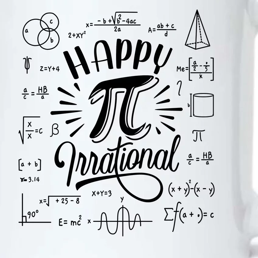 Happy Pi Irrational Symbol Pi Day Math Dont Be Irrational Black Color Changing Mug