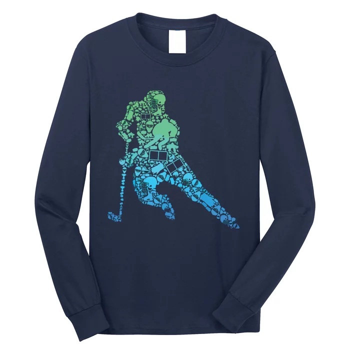 Hockey Player Ice Hockey Long Sleeve Shirt