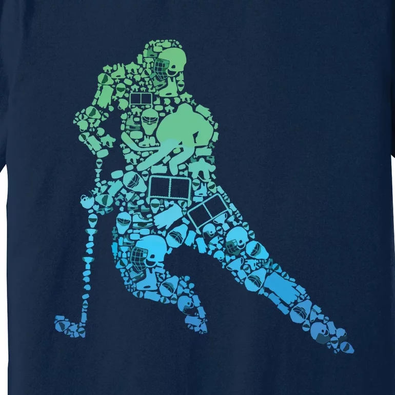 Hockey Player Ice Hockey Premium T-Shirt