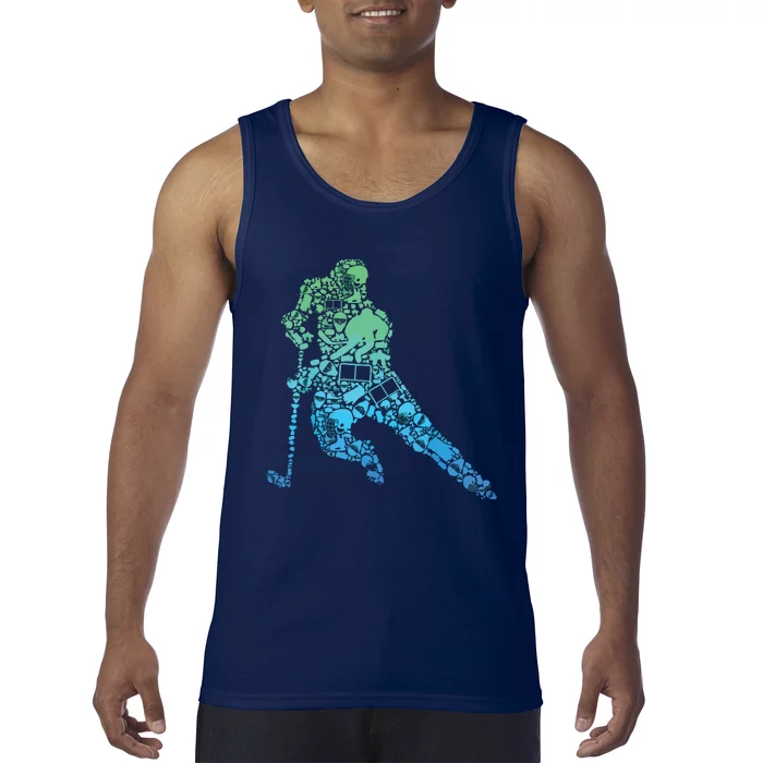 Hockey Player Ice Hockey Tank Top