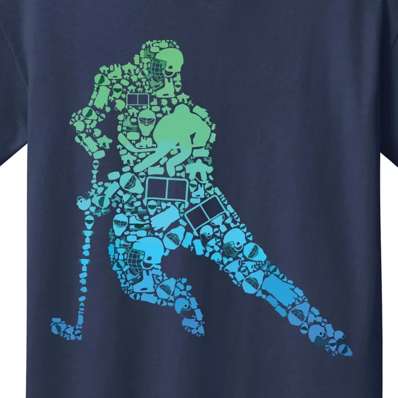 Hockey Player Ice Hockey Kids T-Shirt