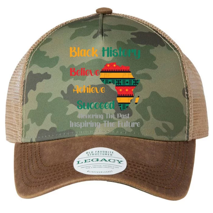 Honoring Past Inspiring Future Black History Month Legacy Tie Dye Trucker Hat