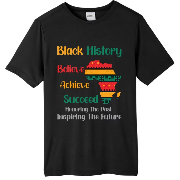 Honoring Past Inspiring Future Black History Month ChromaSoft Performance T-Shirt