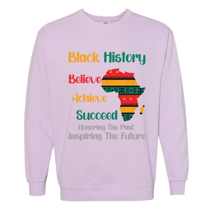 Honoring Past Inspiring Future Black History Month Garment-Dyed Sweatshirt